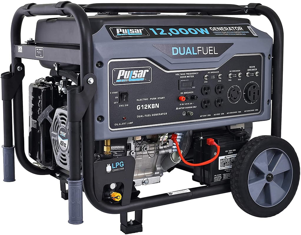 Pulsar G12KBN Dual Fuel Portable Generator