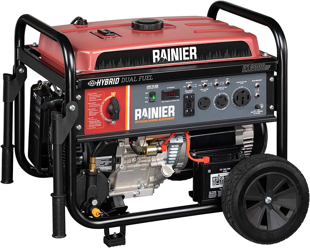 Rainier R12000DF Dual Fuel Generator