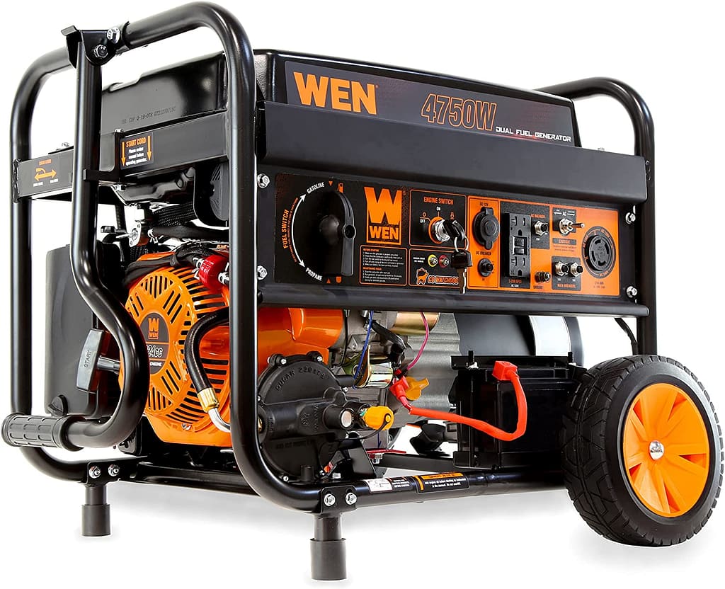 wen df475x 4750 watt portable generator