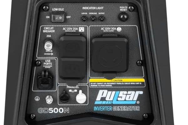 Pulsar GD500N Inverter Generator control panel