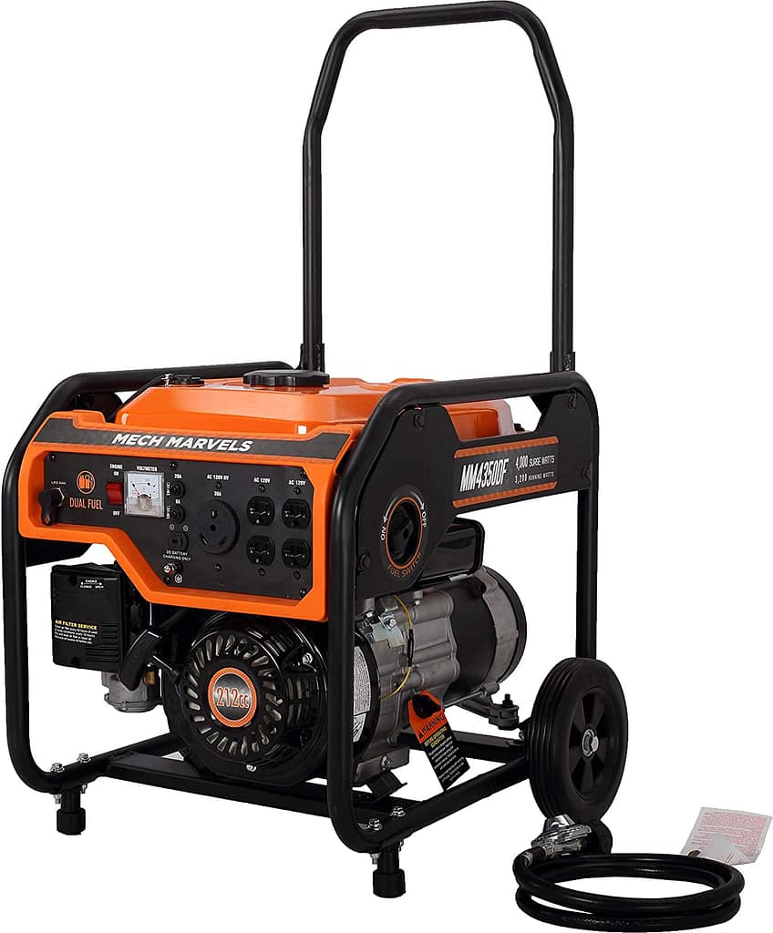 Mech Marvels 4000 Watt Dual Fuel Portable inverter power generator