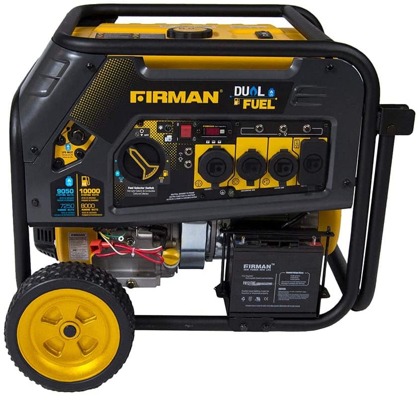 Firman H08051 10000 Watt Dual Fuel Generator
