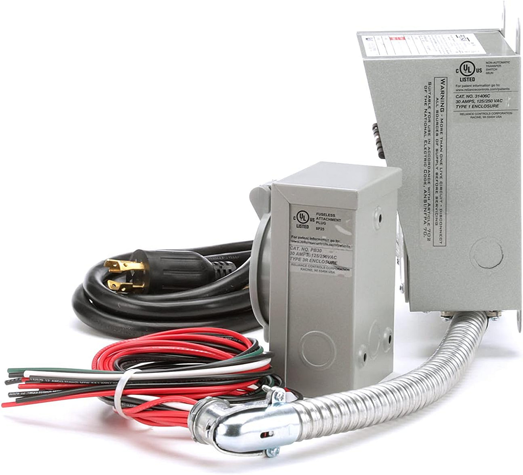 Reliance Controls 30 Amp 6-circuit Transfer Switch Kit