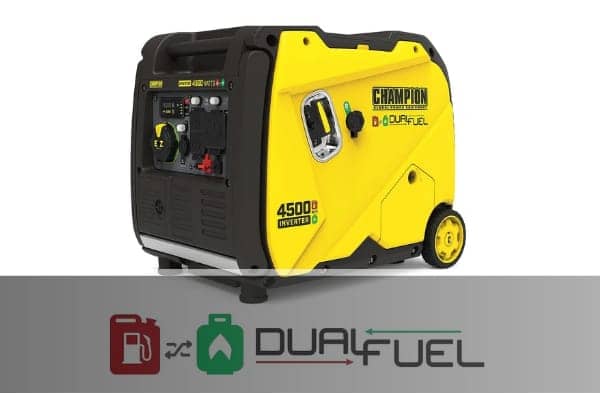 Champion dual fuel inverter generators